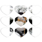 Магнитные фотопазлы Сердце 50 на 50 набор 9 штук 