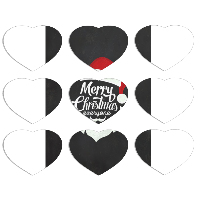 Магнитные фотопазлы Сердце 50 на 50 набор 9 штук 