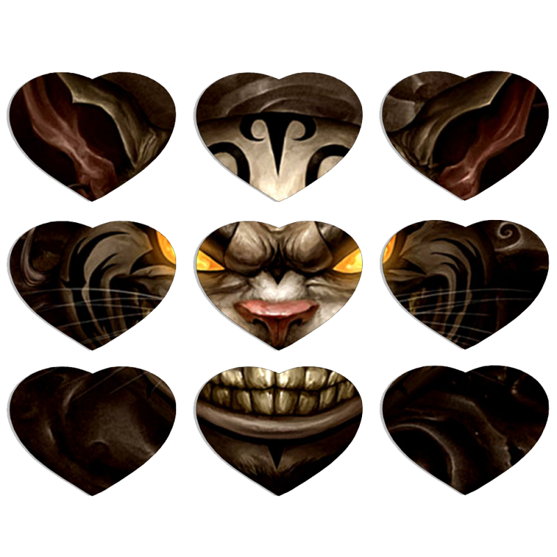 Магнитные фотопазлы Сердце 50 на 50 набор 9 штук 