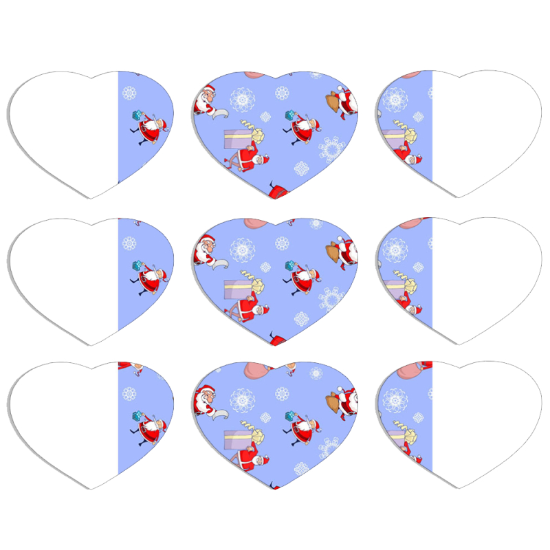Магнитные фотопазлы Сердце 50 на 50 набор 9 штук 