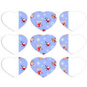 Магнитные фотопазлы Сердце 50 на 50 набор 9 штук 