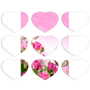 Магнитные фотопазлы Сердце 50 на 50 набор 9 штук 