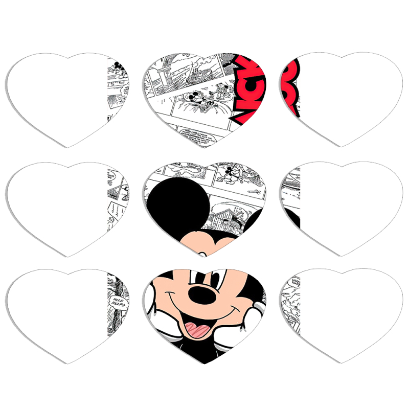 Магнитные фотопазлы Сердце 50 на 50 набор 9 штук 