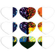 Магнитные фотопазлы Сердце 50 на 50 набор 9 штук Wish Tree