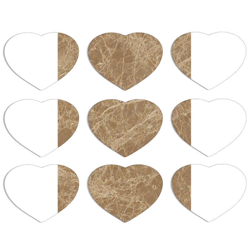 Магнитные фотопазлы Сердце 50 на 50 набор 9 штук 