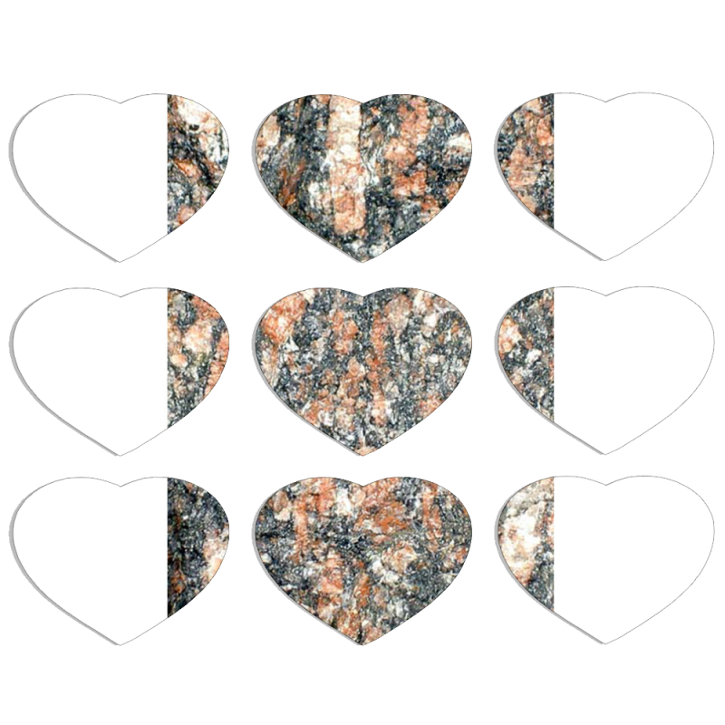 Магнитные фотопазлы Сердце 50 на 50 набор 9 штук 