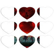 Магнитные фотопазлы Сердце 50 на 50 набор 9 штук 