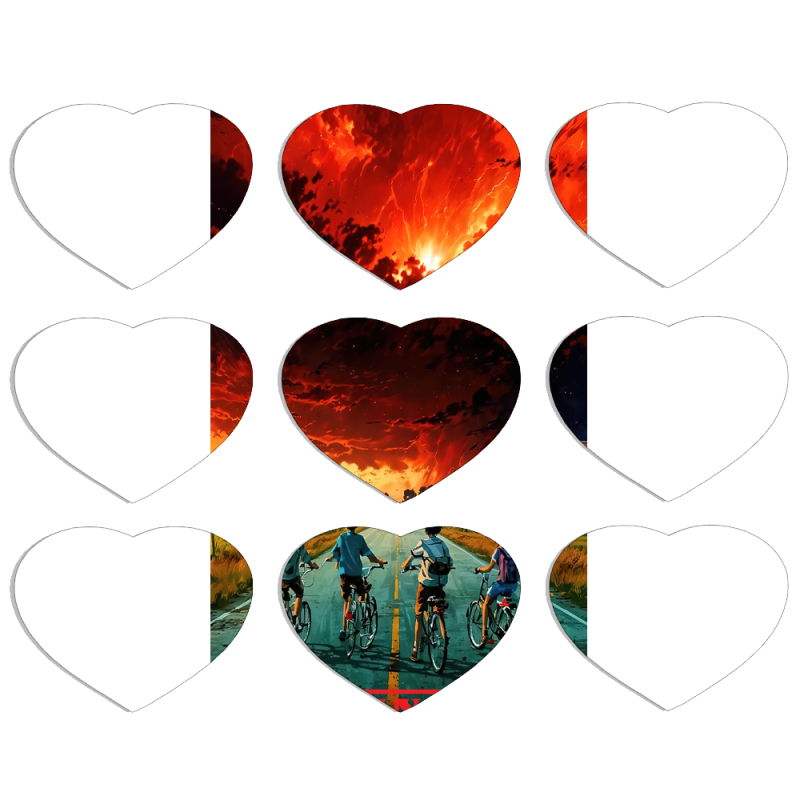 Магнитные фотопазлы Сердце 50 на 50 набор 9 штук 