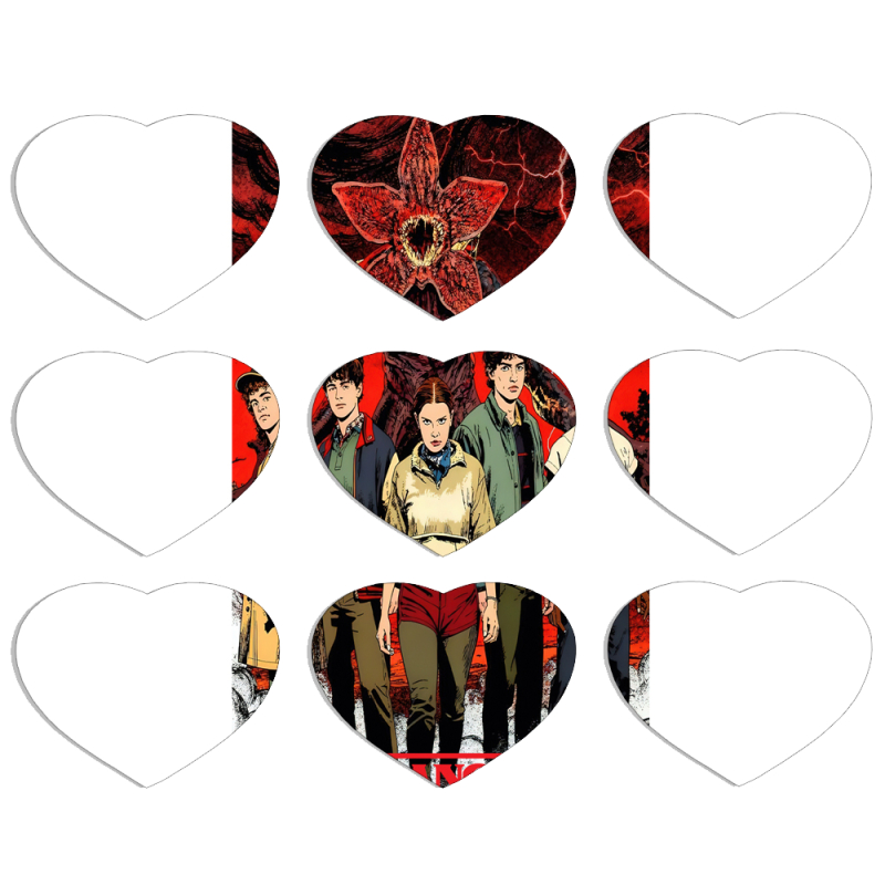 Магнитные фотопазлы Сердце 50 на 50 набор 9 штук 