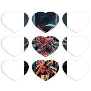 Магнитные фотопазлы Сердце 50 на 50 набор 9 штук 