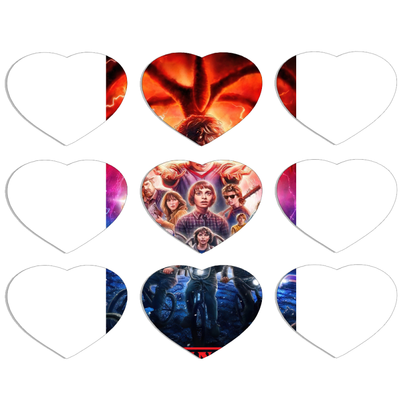Магнитные фотопазлы Сердце 50 на 50 набор 9 штук 
