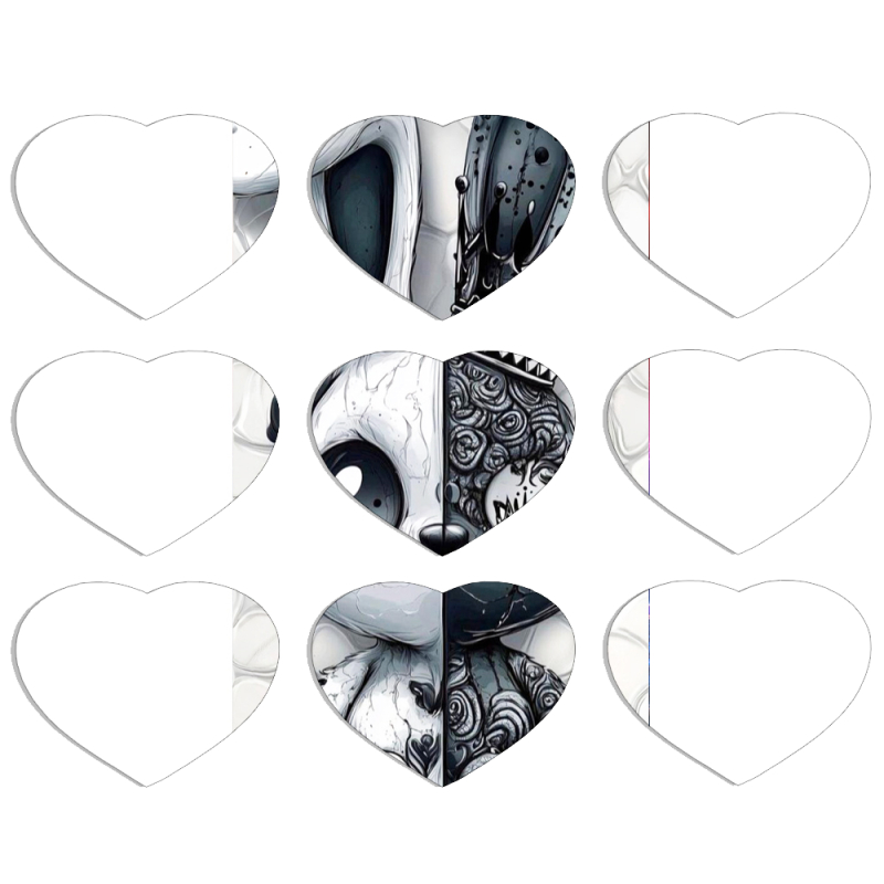 Магнитные фотопазлы Сердце 50 на 50 набор 9 штук 