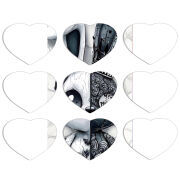 Магнитные фотопазлы Сердце 50 на 50 набор 9 штук 
