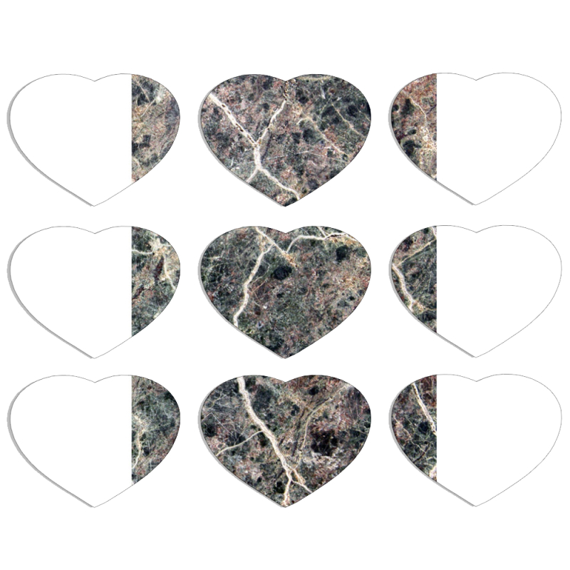 Магнитные фотопазлы Сердце 50 на 50 набор 9 штук 