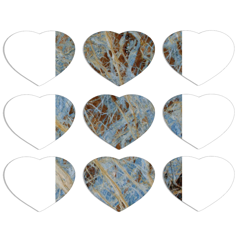 Магнитные фотопазлы Сердце 50 на 50 набор 9 штук 
