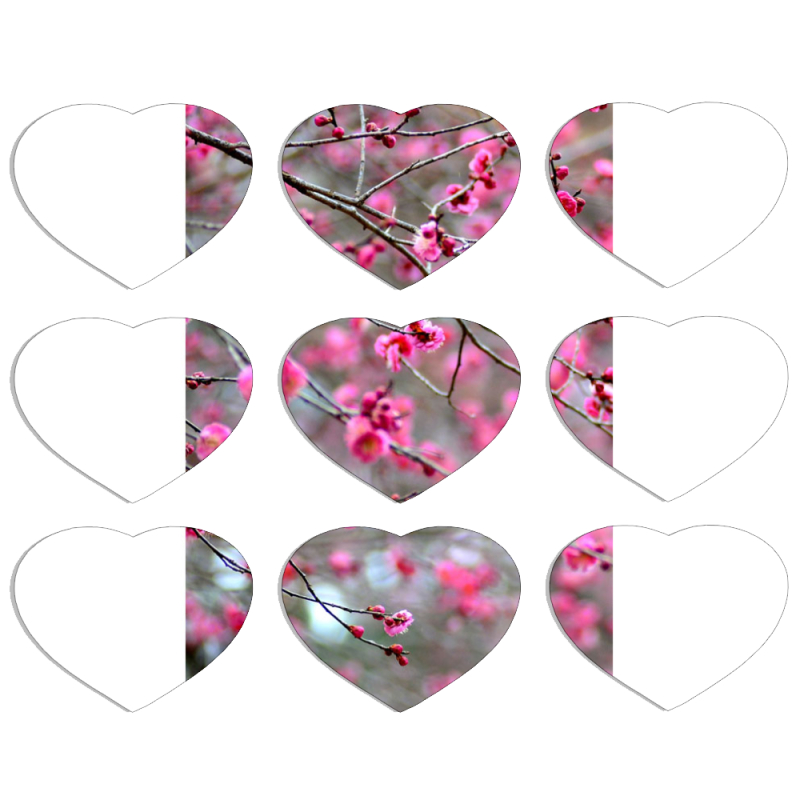 Магнитные фотопазлы Сердце 50 на 50 набор 9 штук 