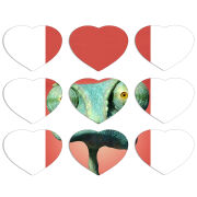 Магнитные фотопазлы Сердце 50 на 50 набор 9 штук 
