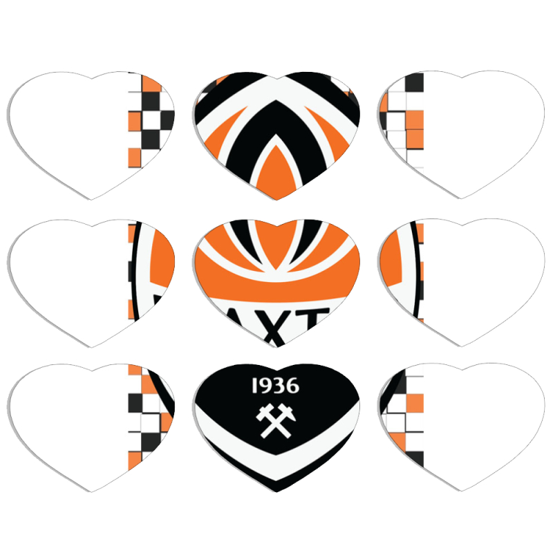 Магнитные фотопазлы Сердце 50 на 50 набор 9 штук 