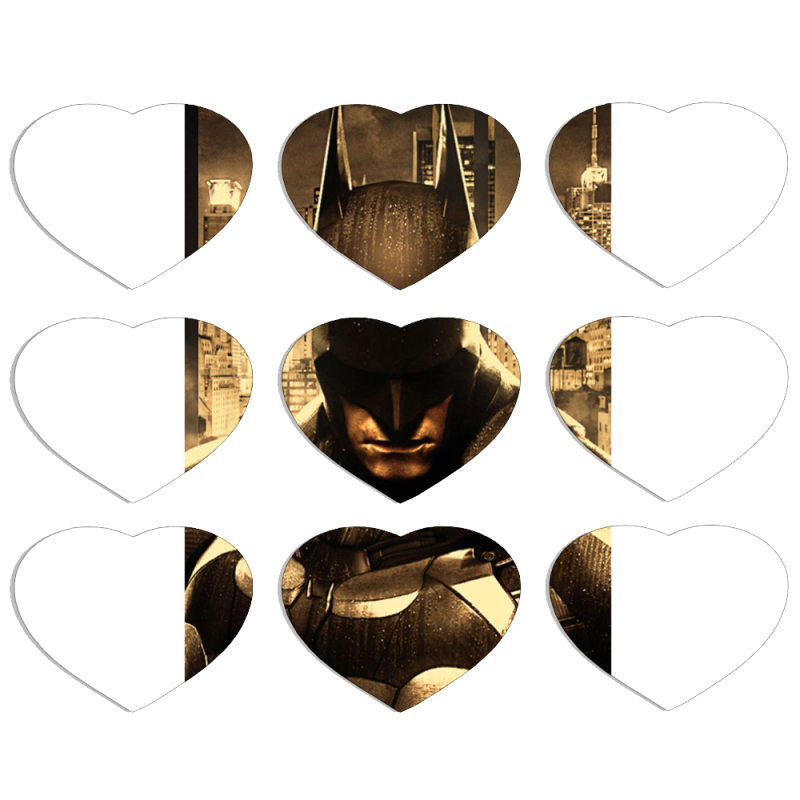Магнитные фотопазлы Сердце 50 на 50 набор 9 штук 