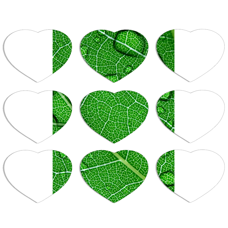 Магнитные фотопазлы Сердце 50 на 50 набор 9 штук 