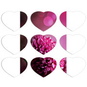 Магнитные фотопазлы Сердце 50 на 50 набор 9 штук 