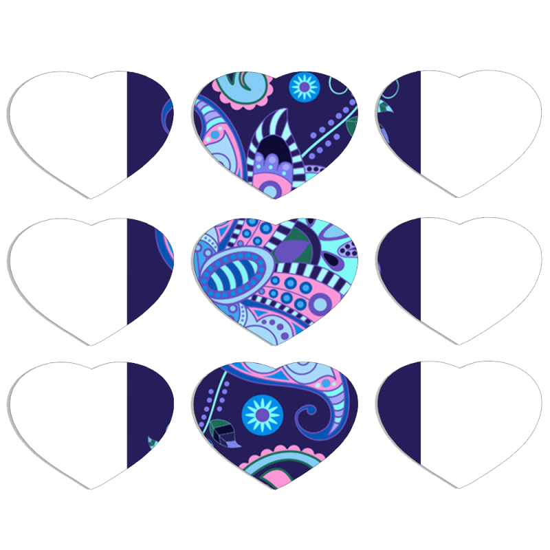 Магнитные фотопазлы Сердце 50 на 50 набор 9 штук 
