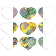 Магнитные фотопазлы Сердце 50 на 50 набор 9 штук 