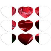 Магнитные фотопазлы Сердце 50 на 50 набор 9 штук 