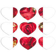 Магнитные фотопазлы Сердце 50 на 50 набор 9 штук 