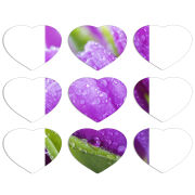 Магнитные фотопазлы Сердце 50 на 50 набор 9 штук 
