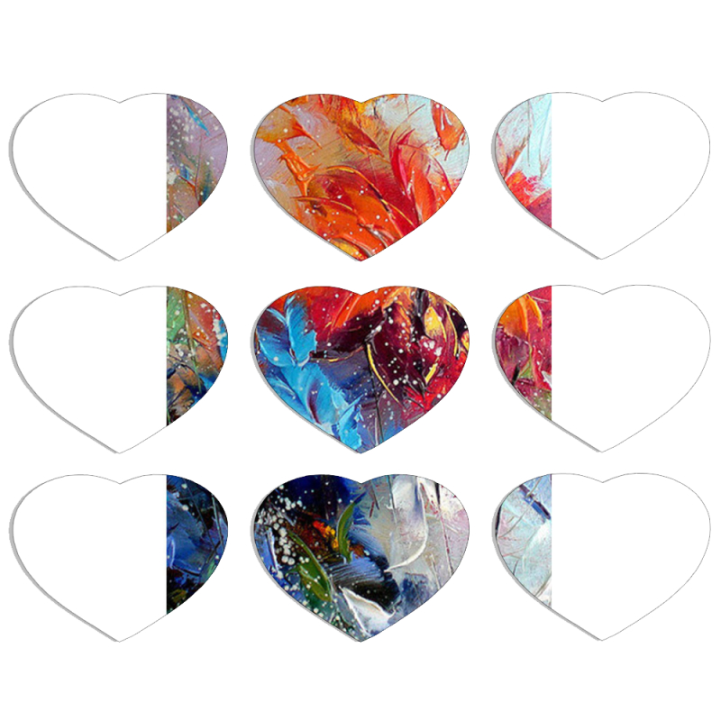 Магнитные фотопазлы Сердце 50 на 50 набор 9 штук 