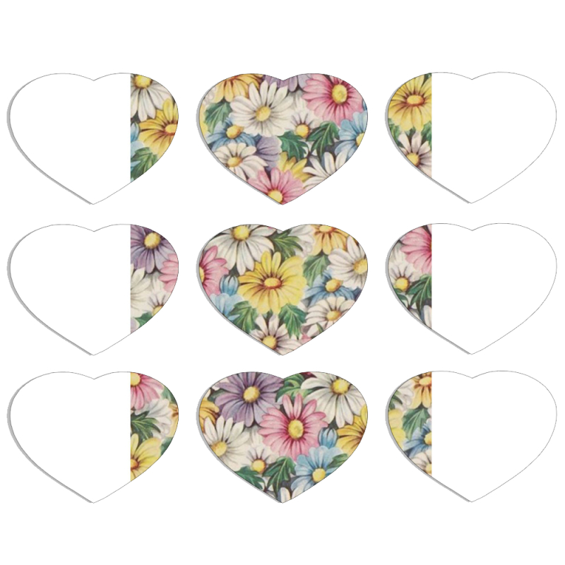 Магнитные фотопазлы Сердце 50 на 50 набор 9 штук 