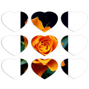 Магнитные фотопазлы Сердце 50 на 50 набор 9 штук 