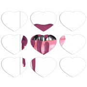 Магнитные фотопазлы Сердце 50 на 50 набор 9 штук 