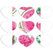 Магнитные фотопазлы Сердце 50 на 50 набор 9 штук 