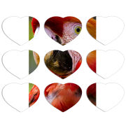 Магнитные фотопазлы Сердце 50 на 50 набор 9 штук 