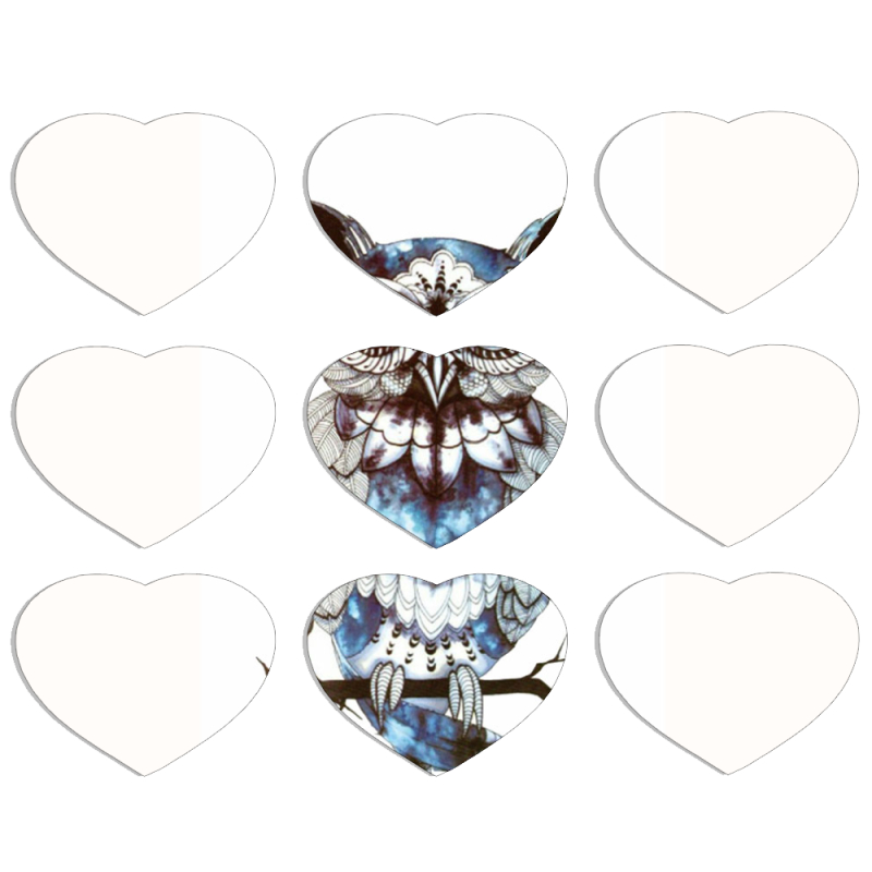 Магнитные фотопазлы Сердце 50 на 50 набор 9 штук 