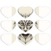 Магнитные фотопазлы Сердце 50 на 50 набор 9 штук 
