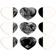 Магнитные фотопазлы Сердце 50 на 50 набор 9 штук 