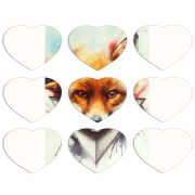 Магнитные фотопазлы Сердце 50 на 50 набор 9 штук 
