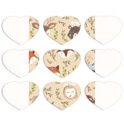 Магнитные фотопазлы Сердце 50 на 50 набор 9 штук 