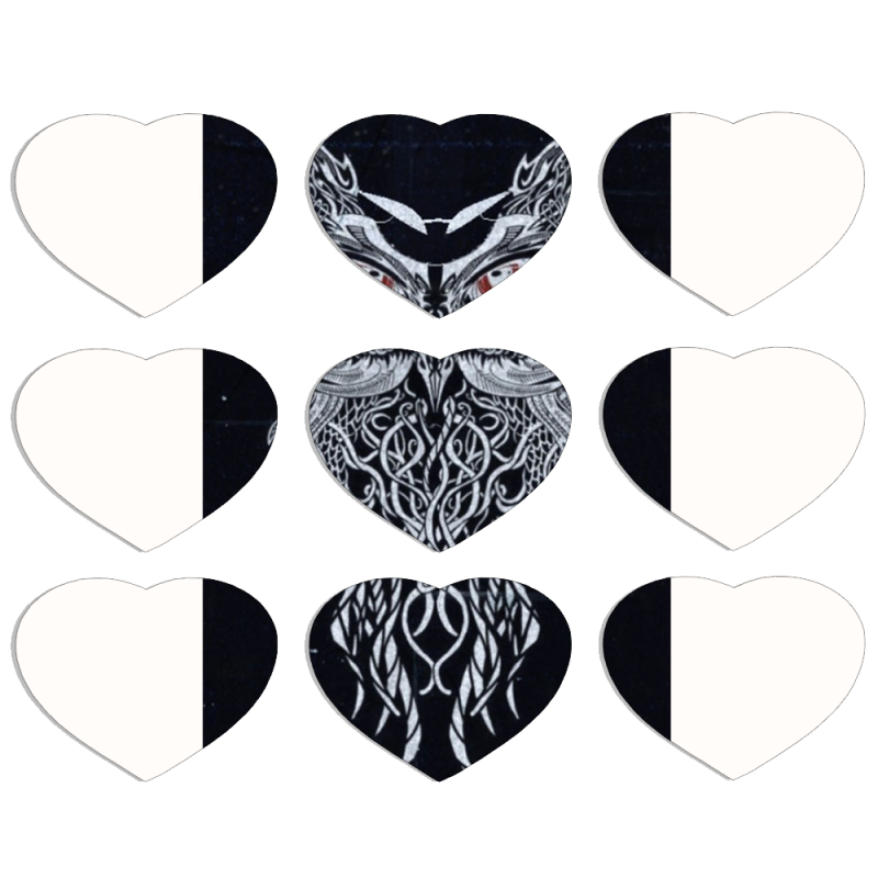 Магнитные фотопазлы Сердце 50 на 50 набор 9 штук 