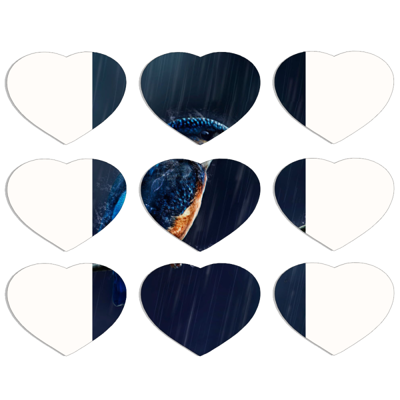 Магнитные фотопазлы Сердце 50 на 50 набор 9 штук 