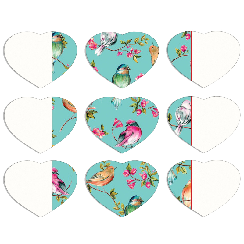 Магнитные фотопазлы Сердце 50 на 50 набор 9 штук 