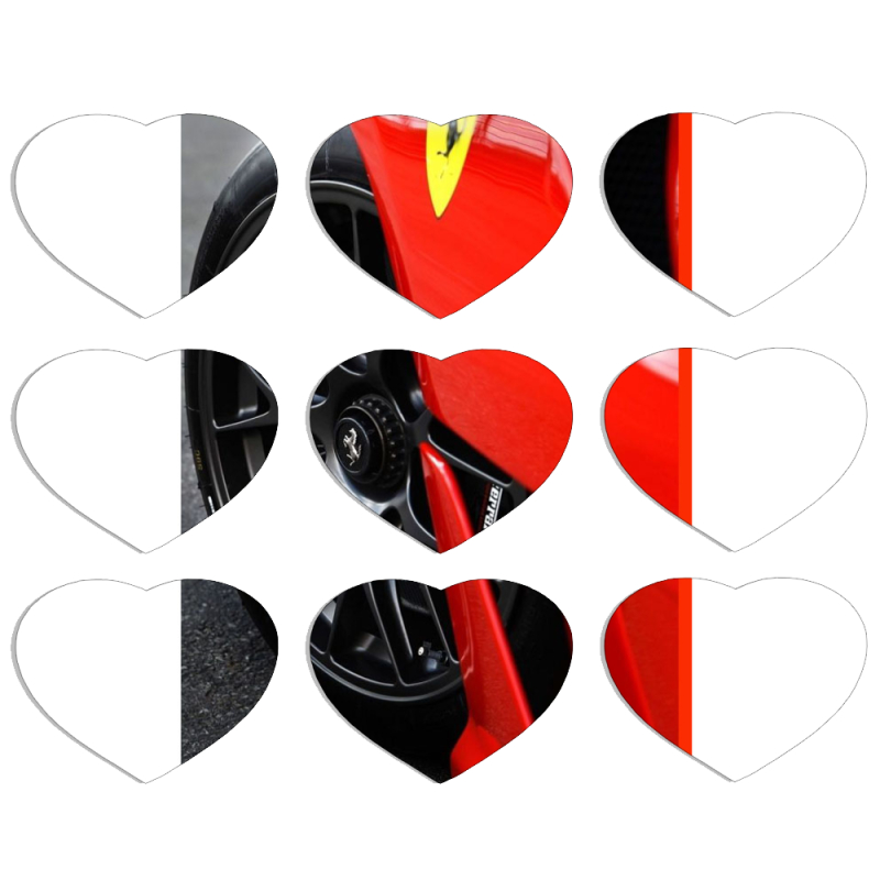 Магнитные фотопазлы Сердце 50 на 50 набор 9 штук Ferrari 599XX