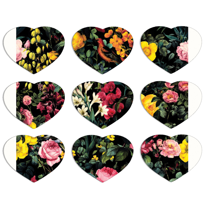 Магнитные фотопазлы Сердце 50 на 50 набор 9 штук 