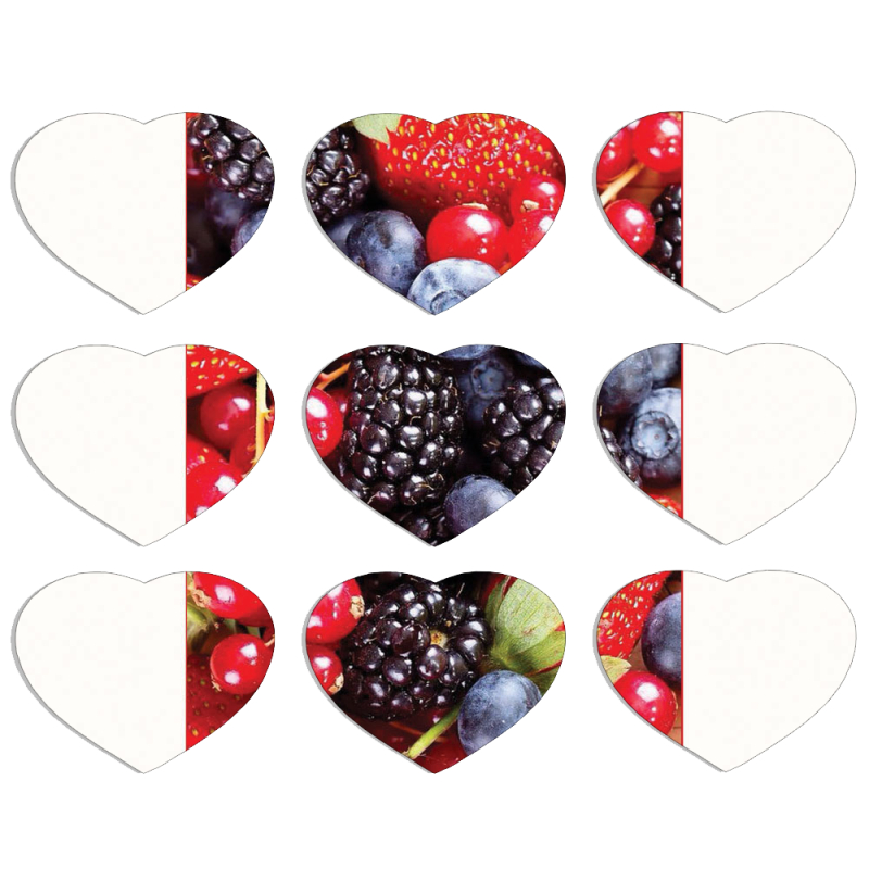 Магнитные фотопазлы Сердце 50 на 50 набор 9 штук 