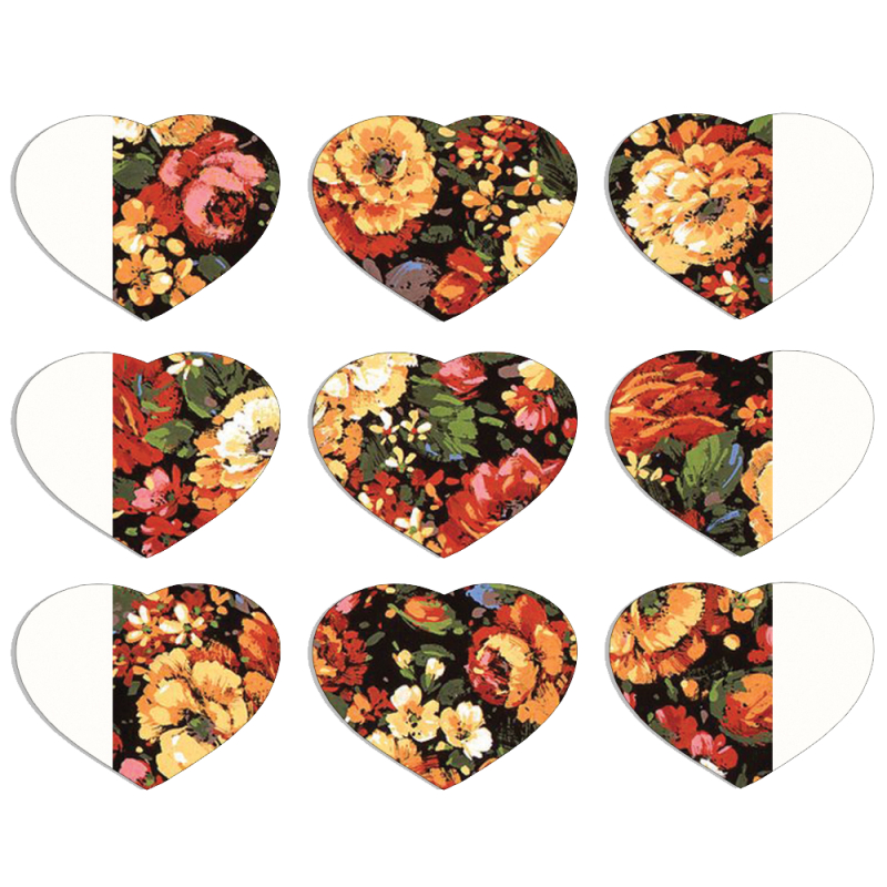 Магнитные фотопазлы Сердце 50 на 50 набор 9 штук 