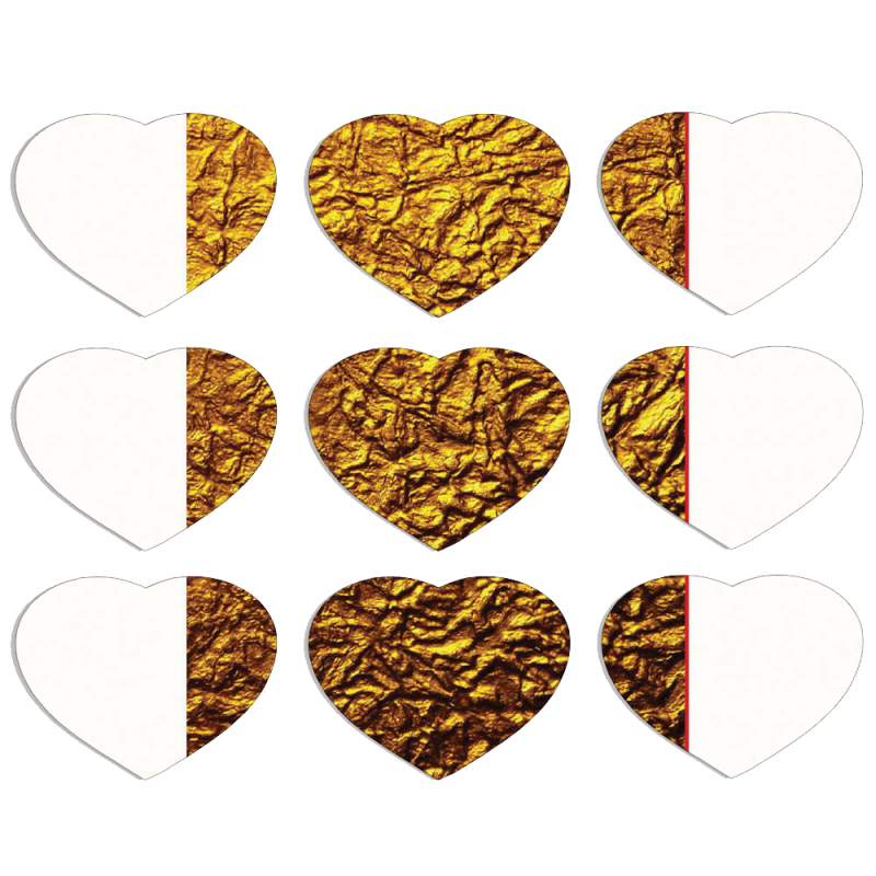 Магнитные фотопазлы Сердце 50 на 50 набор 9 штук 