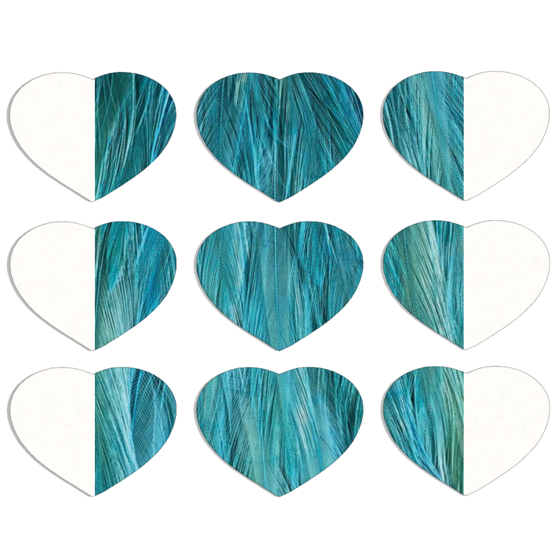 Магнитные фотопазлы Сердце 50 на 50 набор 9 штук 